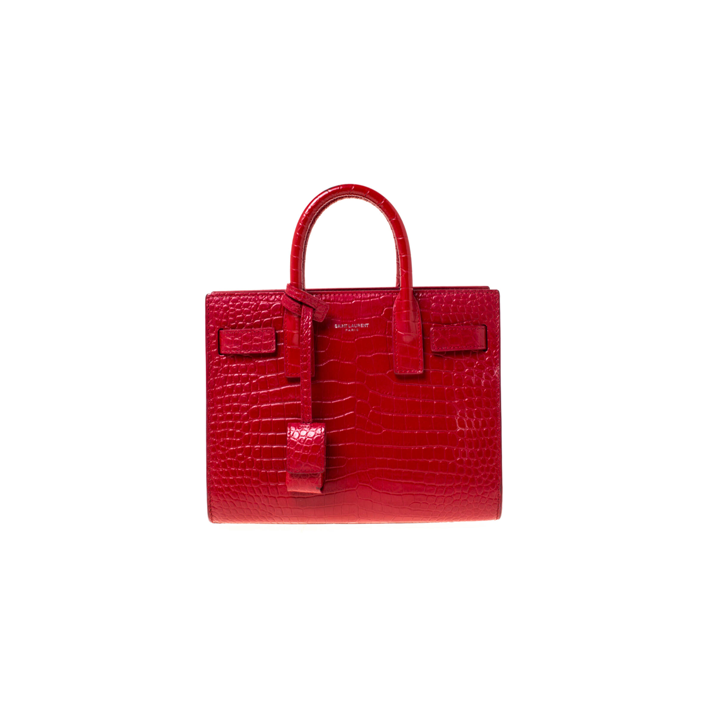 Y51 BABY SAC DE JOUR CROC EMBOSSED LEATHER RED 392035 (22*18*10.5cm) Master Quality